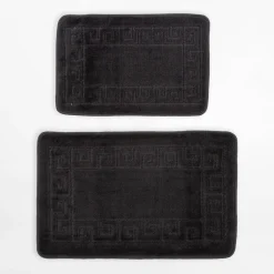 2 dywaniki łazienkowe MELO – komplet, ciemnoszary