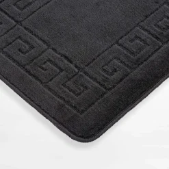 2 dywaniki łazienkowe MELO – komplet, ciemnoszary