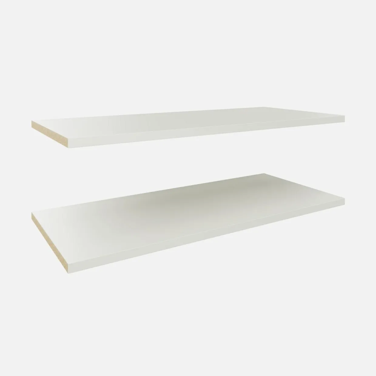2 półki białe do szafy ADBOX 75 cm