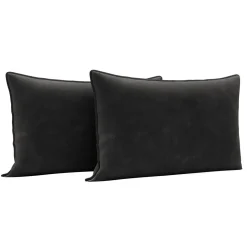 2 poduszki welurowe czarne LEA 60x75 cm