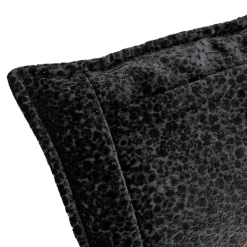 2 poduszki welurowe szare w cętki LEA 35x55 cm