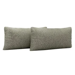 2 poduszki włochacze szare LEA 35x55 cm