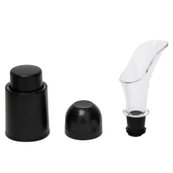 Akcesoria do wina nalewak, korek, 3 elementy