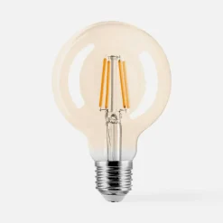 Żarówka LED barwa ciepła ORO-AMBER-E27-G80-4W-WW