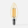 Żarówka LED barwa ciepła ORO-AMBER-E14-C35-4W-WW