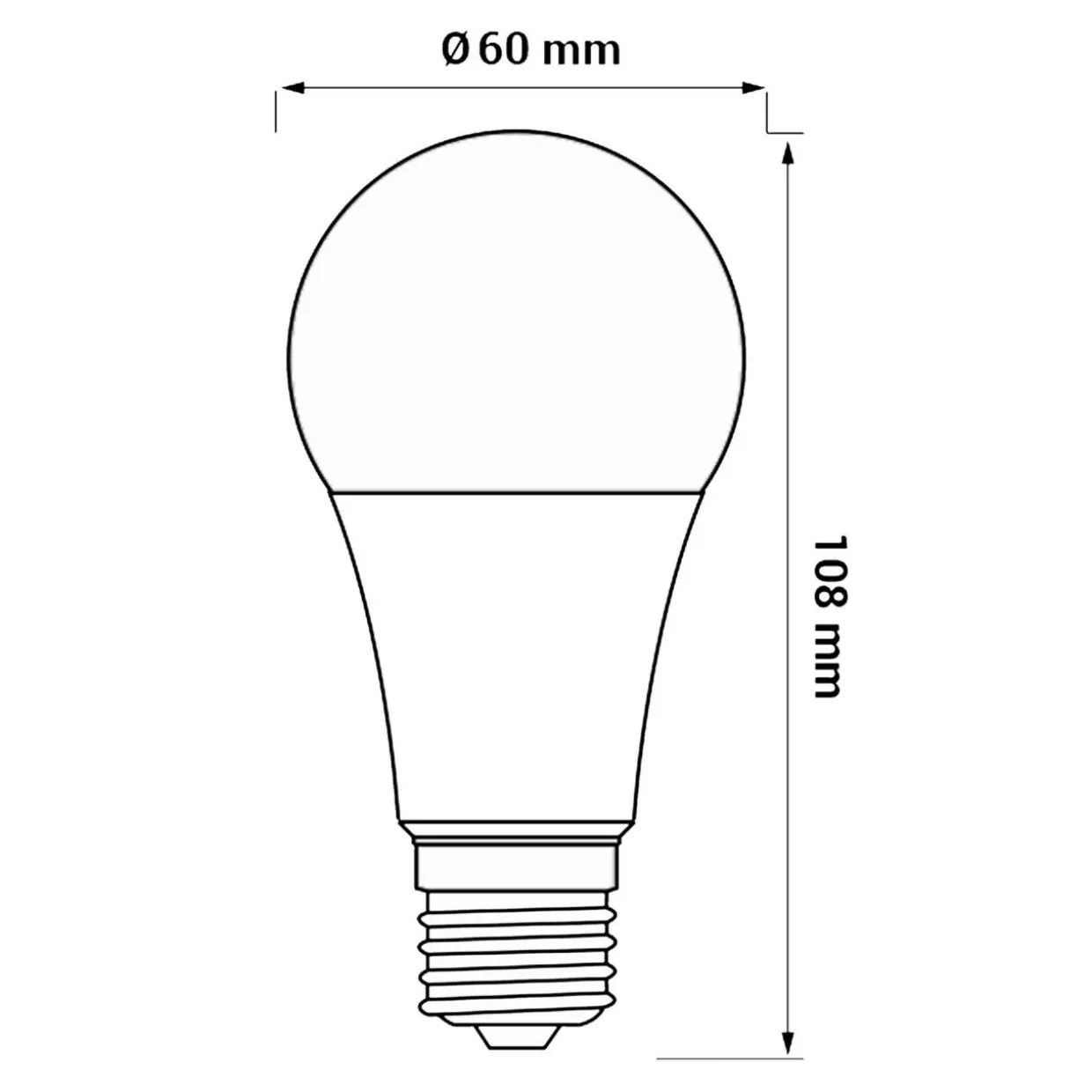 Żarówka LED E27 7,5W barwa ciepła ORO-ATOS-E27-A60-7,5W-WW