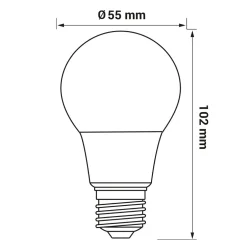 Żarówka LED E27 5W barwa ciepła ORO-ATOS-E27-A55-5W-WW