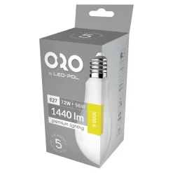 Żarówka LED E27 12W barwa ciepła ORO-PREMIUM-E27-A60-12W-XP