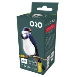 Żarówka LED E27 12W barwa ciepła ORO-ATOS-E27-A60-12W-WW