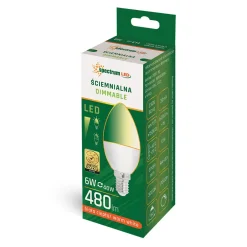Żarówka LED E14 6W barwa ciepła DIMMABLE SPECTRUM