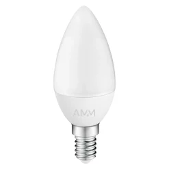Żarówka LED E14 4,9W barwa ciepła AMM-E14-C37-4,9W-WW