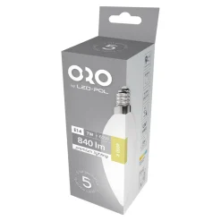 Żarówka LED E14 7W barwa neutralna ORO-PREMIUM-E14-C37-7W-XP