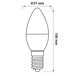 Żarówka LED E14 5W barwa neutralna ORO-E14-C37-TOTO-5W
