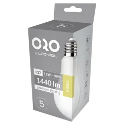 Żarówka LED E27 12W barwa neutralna ORO-PREMIUM-E27-A60-12W-XP