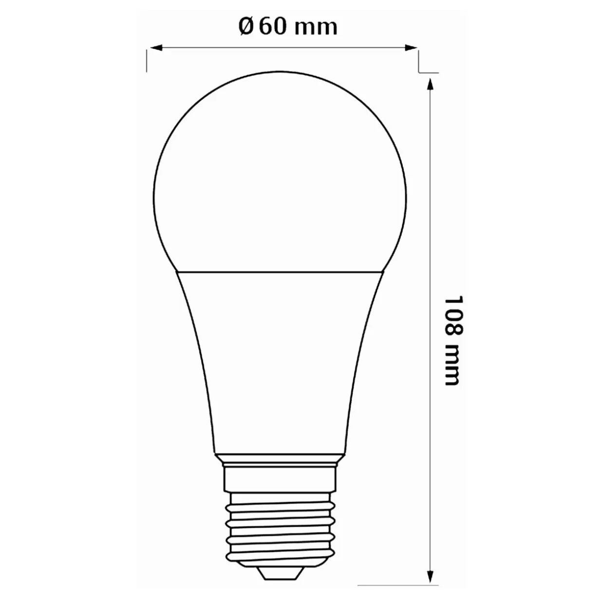 Żarówka LED E27 8,5W barwa zimna ORO-ATOS-E27-A60-8,5W-CW