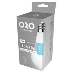 Żarówka LED E27 14W barwa zimna ORO-PREMIUM-E27-A65-14W-XP