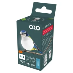 Żarówka LED E14 5W barwa zimna ORO-E14-G45-TOTO-5W-CW