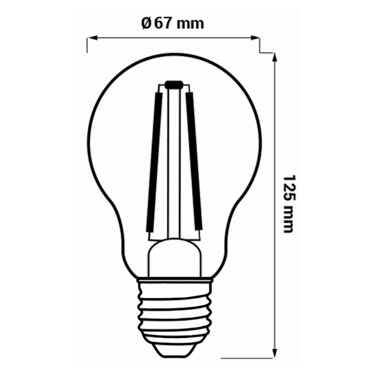 Żarówka LED E27 16W ORO-E27-A67-FL-CLARO-16W-DW barwa neutralna