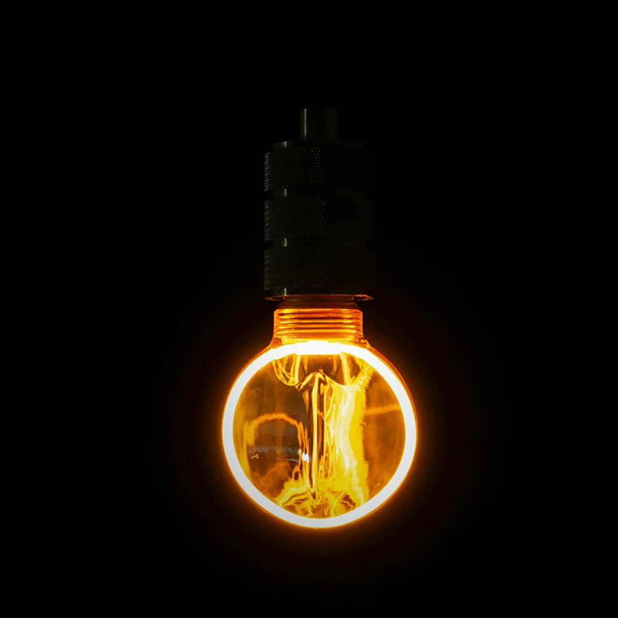 Żarówka LED G80 SERIA ZERO E27 4W AMBER barwa ciepła SZ61039