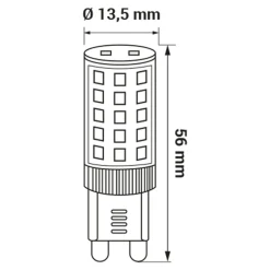 Żarówka LED G9 4W barwa zimna ORO-G9-PREMIUM-4W