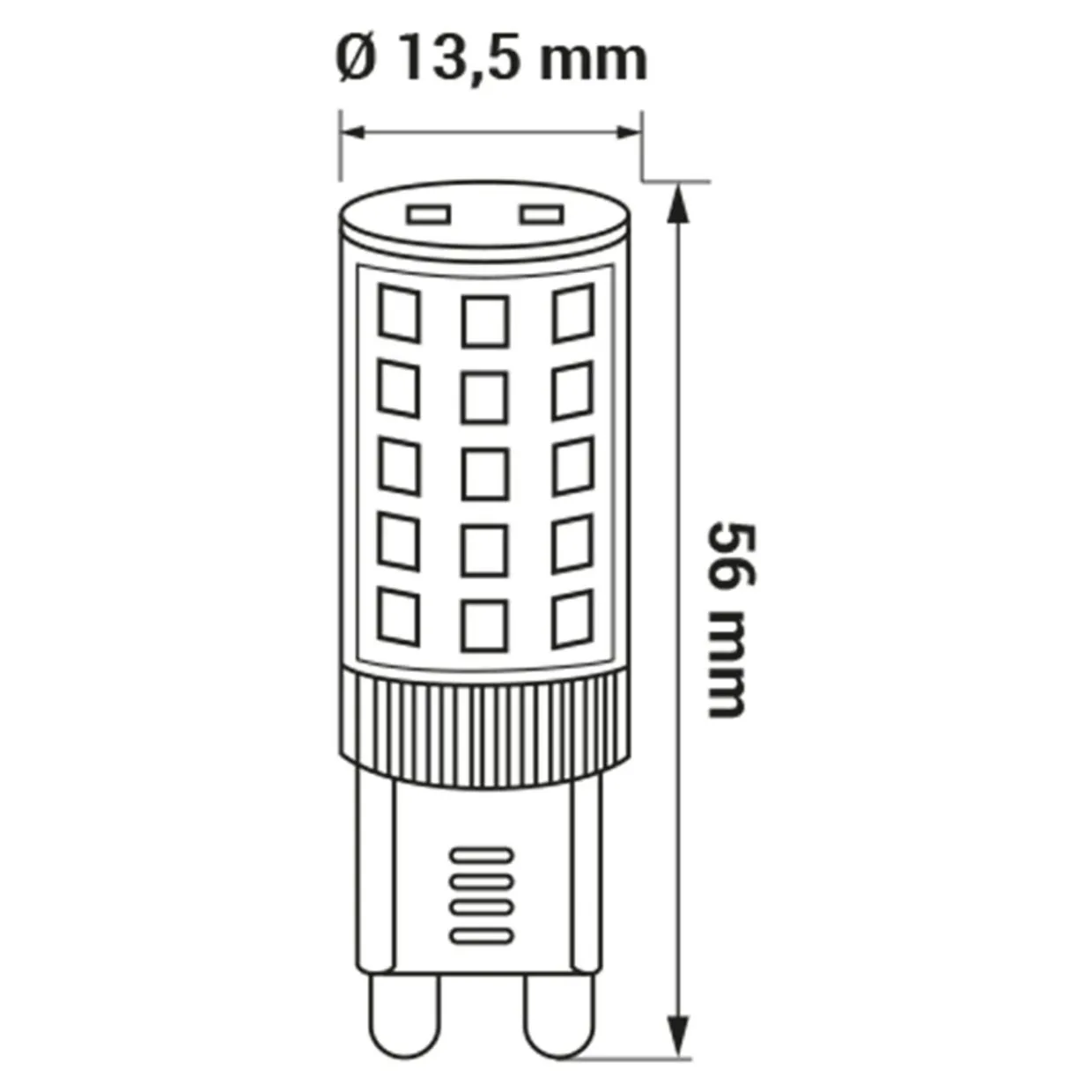 Żarówka LED G9 4W barwa zimna ORO-G9-PREMIUM-4W