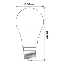 Żarówka LED RGB E27 6,5W ORO-E27-A60-6,5W-RGB