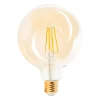 Żarówka ozdobna LED E27 6W barwa ciepła ORO-E27-G80-FL-AMBER-6W-DIMM