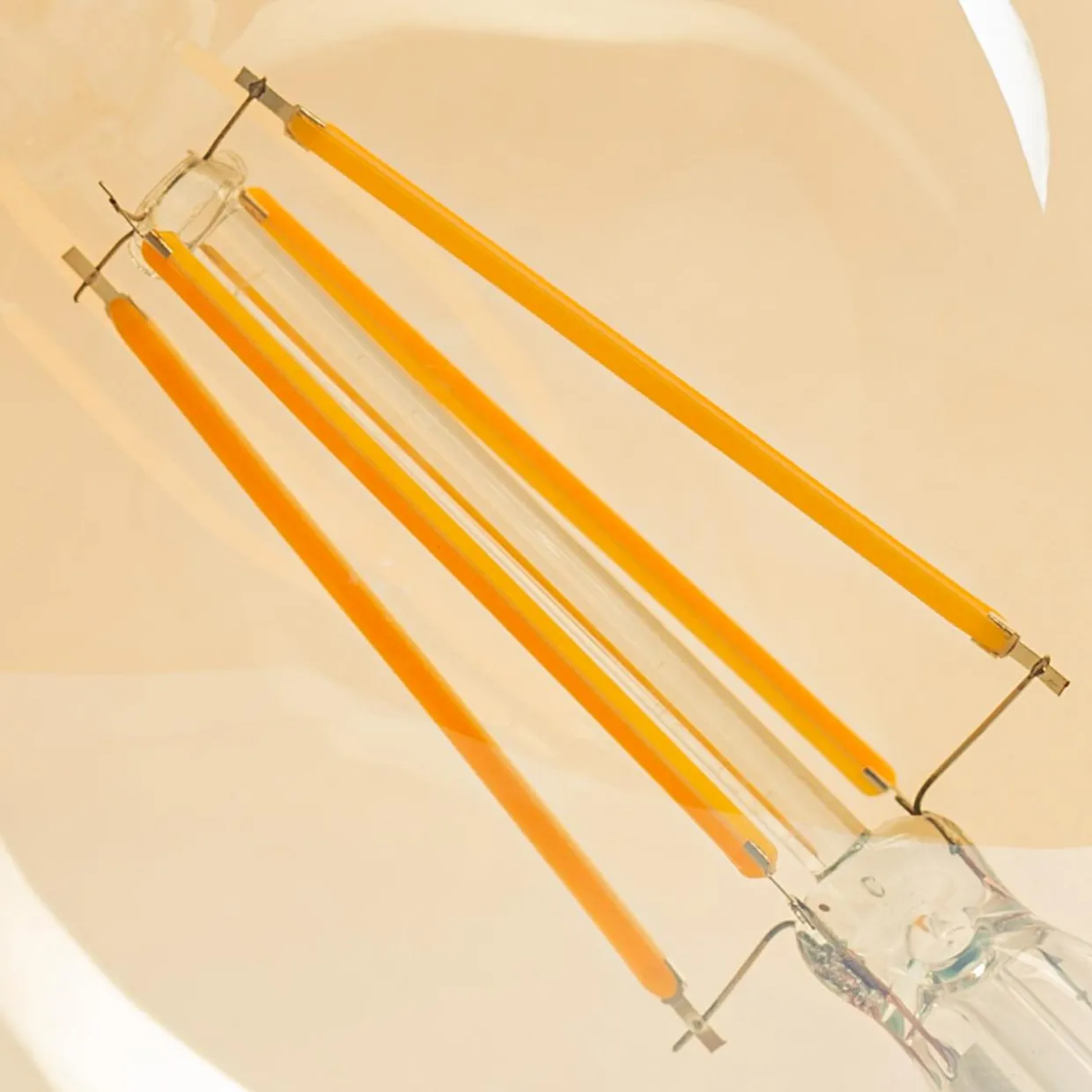 Żarówka ozdobna LED E27 6W barwa ciepła ORO-E27-G80-FL-AMBER-6W-DIMM