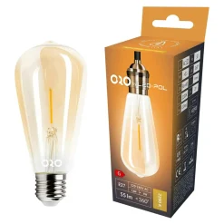 Żarówka ozdobna retro LED E27 1,3W barwa ciepła ORO-E27-ST64-FL-AMBER-1,3W-WW