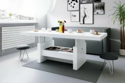 Ława rozkładana AVERSA biała