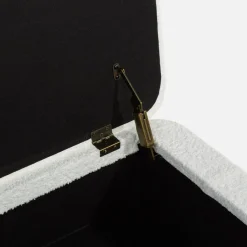 Ława tapicerowana biała INIDEX