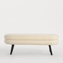 Ławka boucle beżowa TINSELO