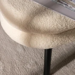 Ławka boucle beżowa TINSELO