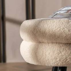 Ławka boucle beżowa TINSELO