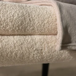 Ławka boucle beżowa TINSELO