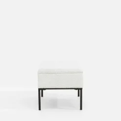 Ławka tapicerowana jasnoszara IZORVE