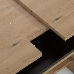 Ławostół TARIUS dąb artisan/czarny blat