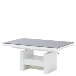 Ławostół z szufladą AVERSA LUX połysk szary / biały