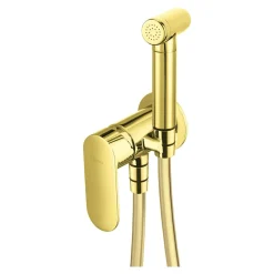 Bateria bidetowa podtynkowa słuchawka bidetta złota ALPINIA