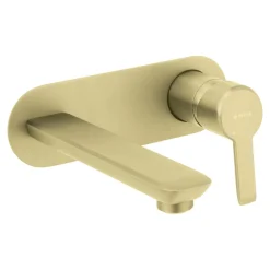 Bateria umywalkowa podtynkowa złoto szczotkowane ARNIKA