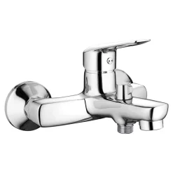 Bateria wannowa ścienna chrom BORO