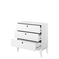 Biała komoda z szufladami dla nastolatka FEMII