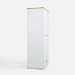 Biała szafa z szufladą DEKO