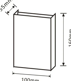 Biały minimalistyczny kinkiet OTAN