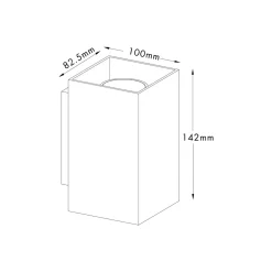 Biały minimalistyczny kinkiet SANDY WL SQUARE