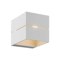 Biały minimalistyczny kinkiet sześcian TRANSFER WL 2