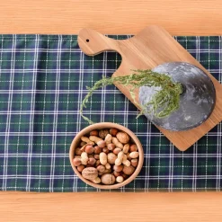 Bieżnik w szkocką kratę zielony NEWPORT 40x120 cm