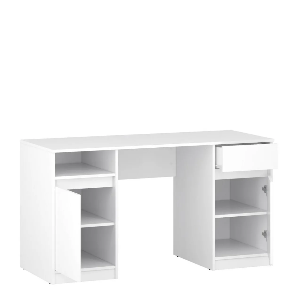 Biurko białe BILL 2D1S