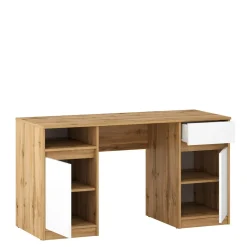 Biurko BILL 2D1S białe fronty