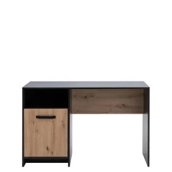 Biurko czarne z szafką STONE II